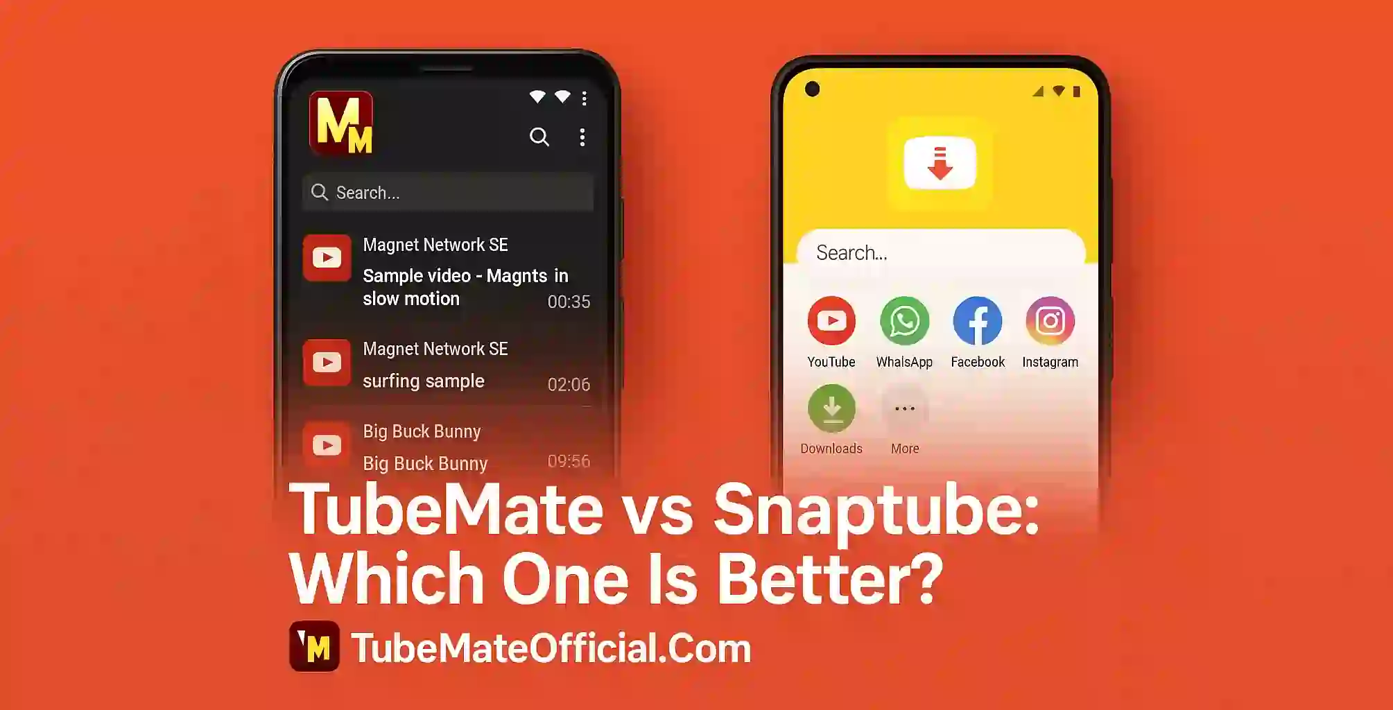 TubeMate vs Snaptube